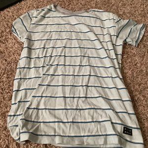 blue striped billabong shirt